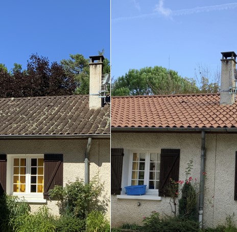 Façade présentant des signes d'usure nécessitant un ravalement