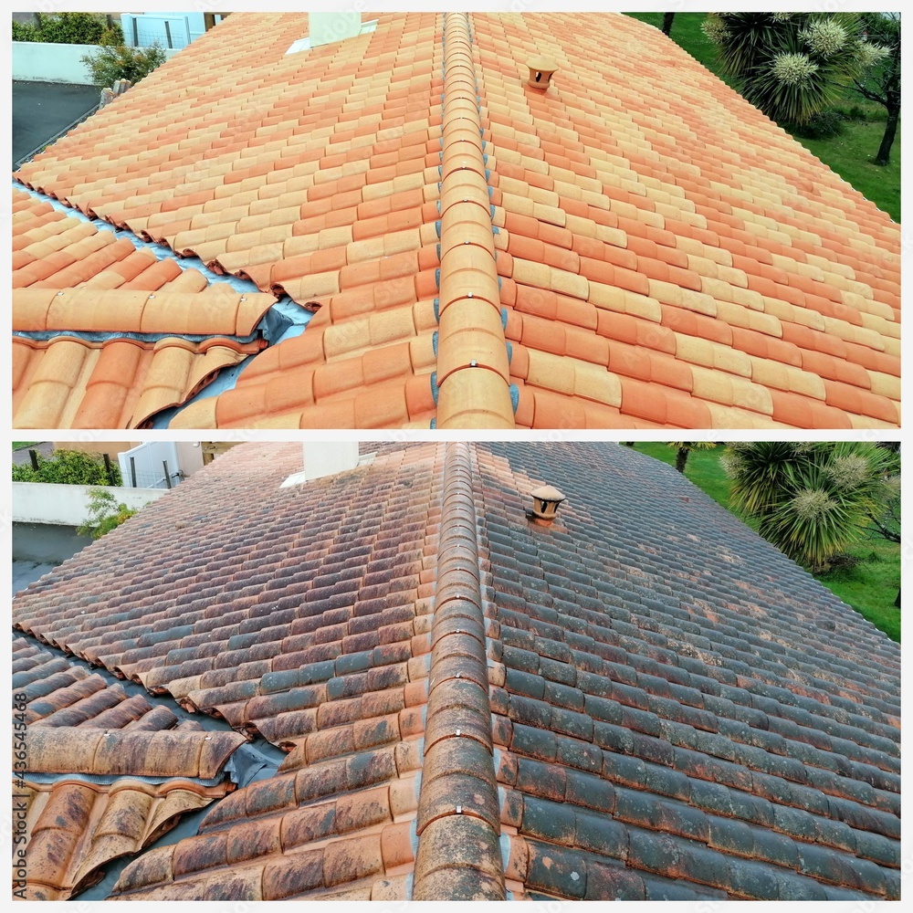 Préparation de façade avant peinture extérieure à La Ville-du-Bois
