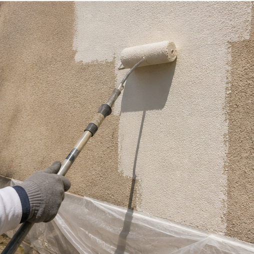 Application-peinture-reflechissante-facade
