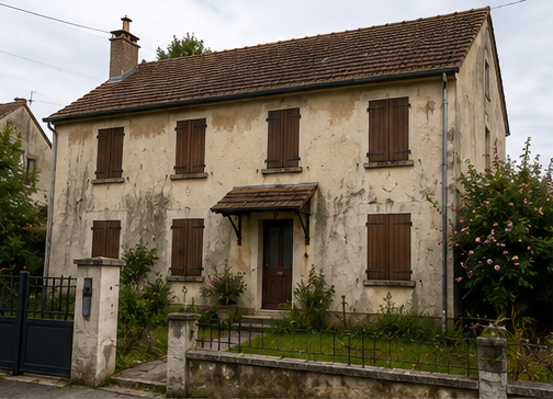 Maison-Bretigny-sur-Orge-avant-travaux-ravalement-facade