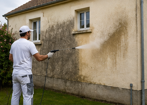 Nettoyage-haute-pression-facade-Bretigny-sur-Orge