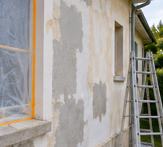 Preparation-facade-avant-peinture-exterieure-Clamart